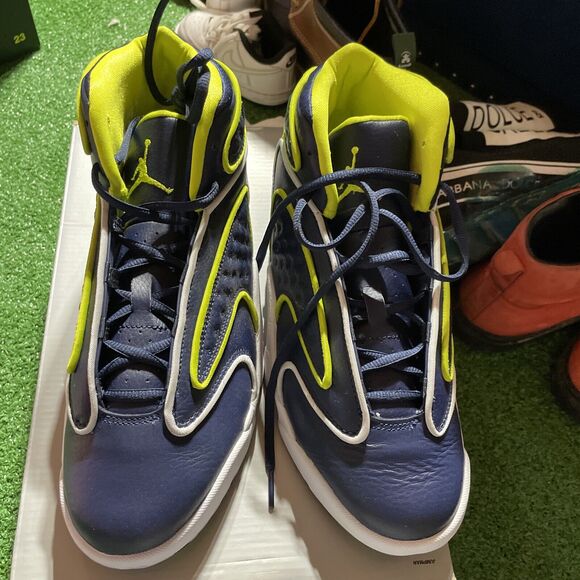 Air Jordan OG Venom Green-White Basketball Shoe CW0907-400 Wmns Size 10.5 No Lid - Picture 3 of 7